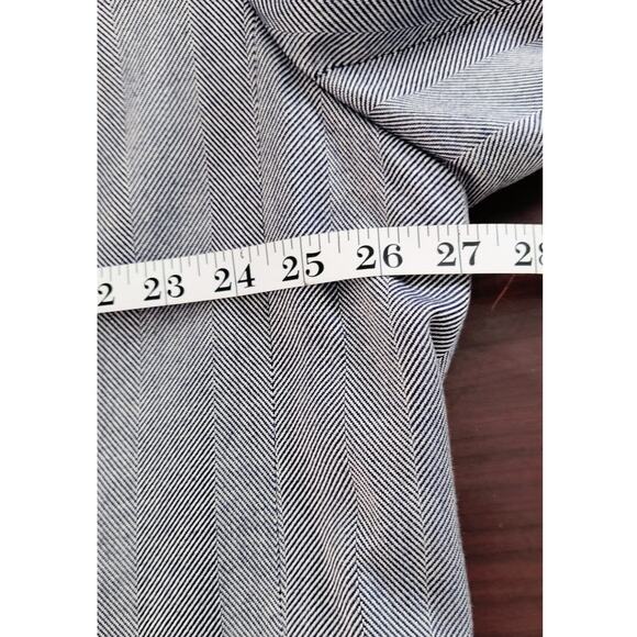 Worthington Blazer Wmn's Sz 22W Navy Herringbone Stripe One Button Career Jacket - Picture 7 of 12